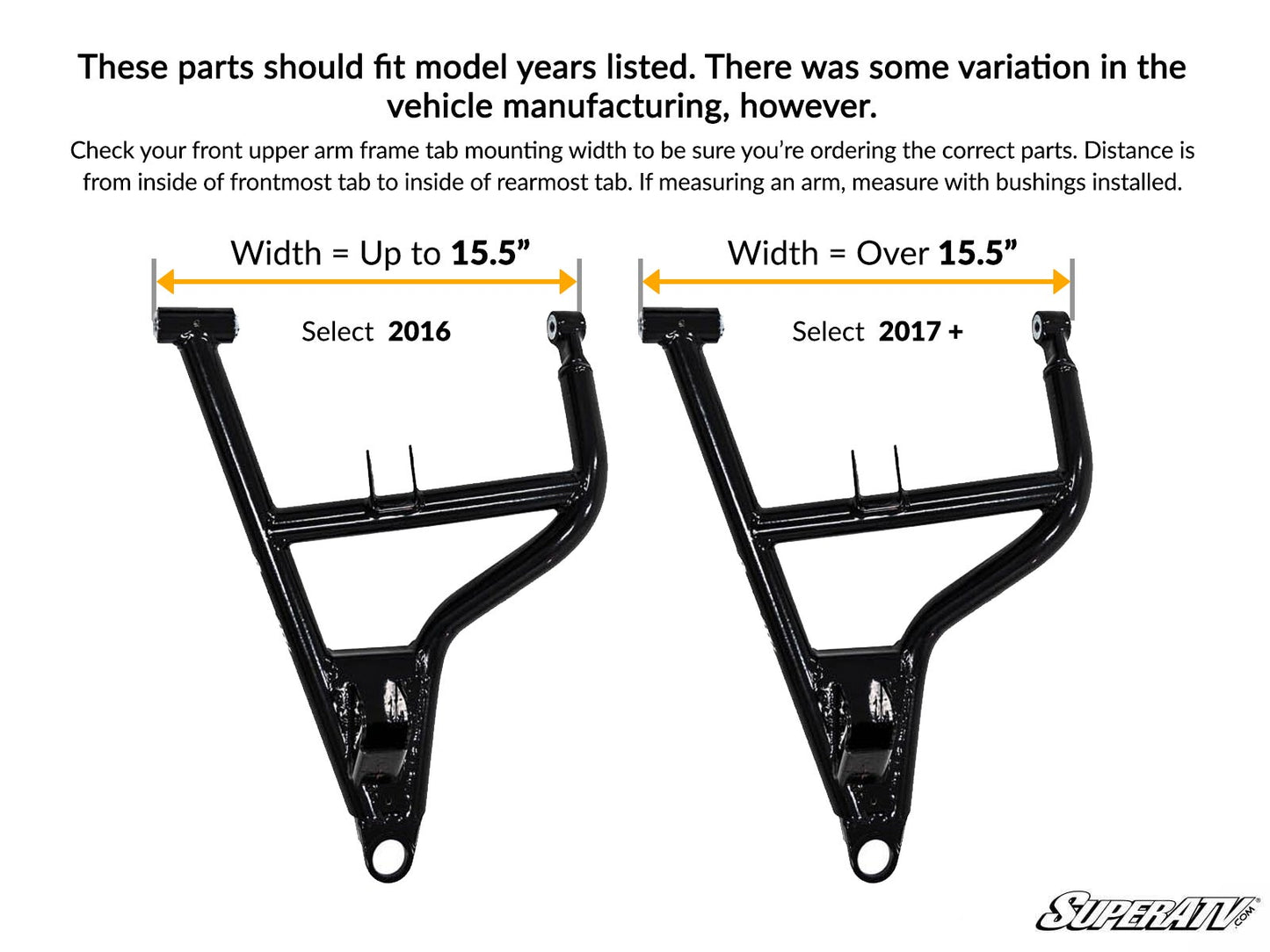 Polaris RZR S 1000 High Clearance Front A-Arms