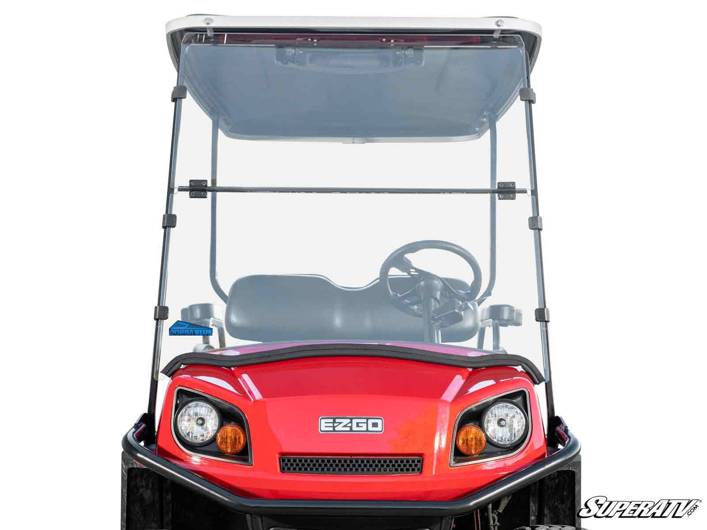 Corsa Blue E-Z-GO Express S Flip Down Windshield