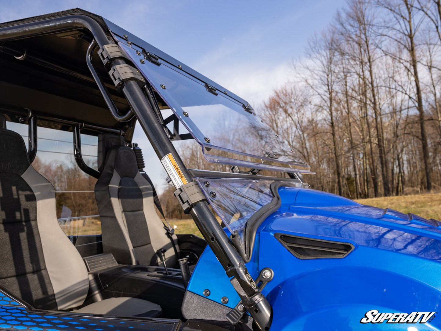 KYMCO UXV Scratch-Resistant Flip Windshield