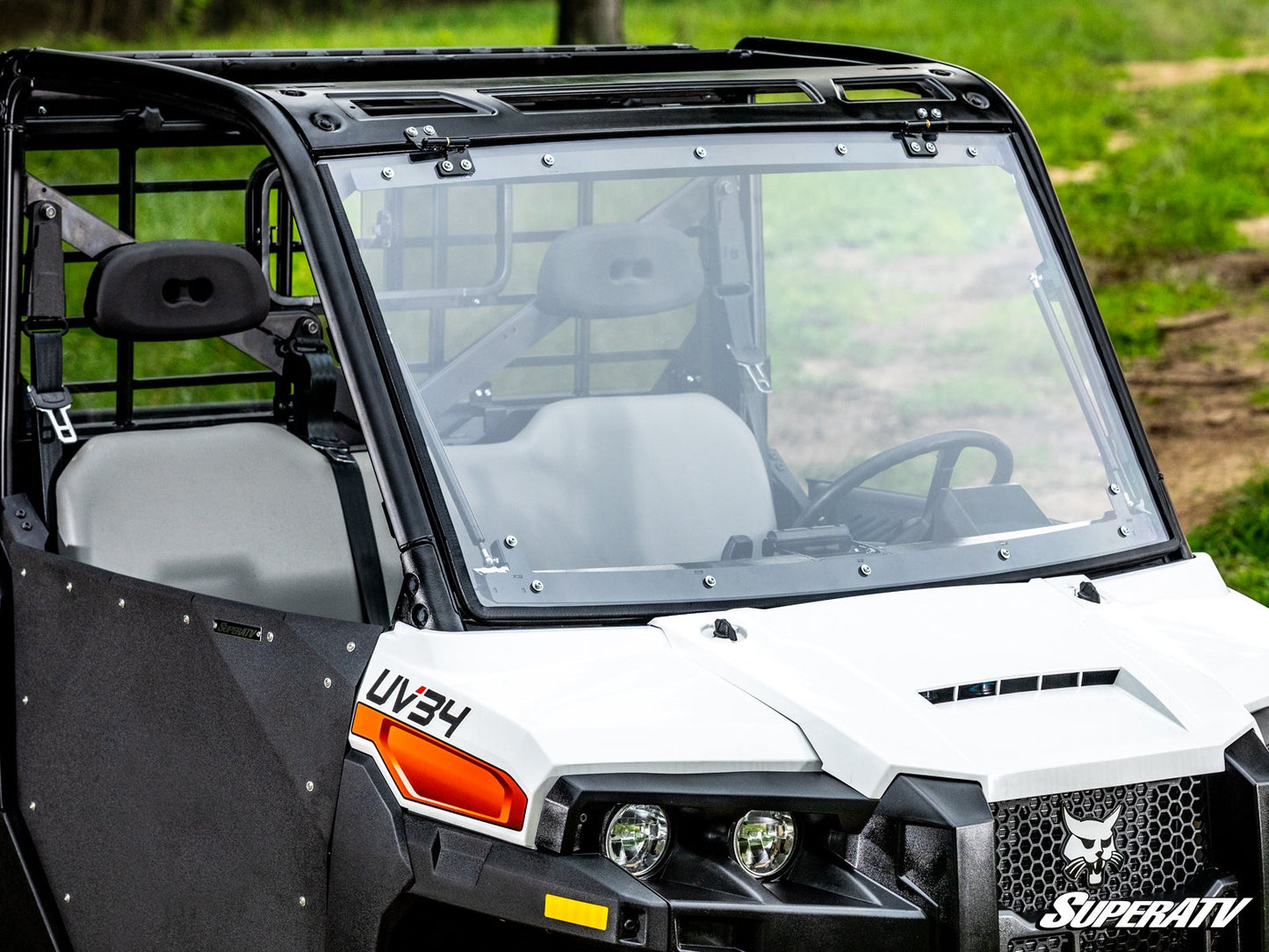 Bobcat UV34 Scratch-Resistant Flip Windshield