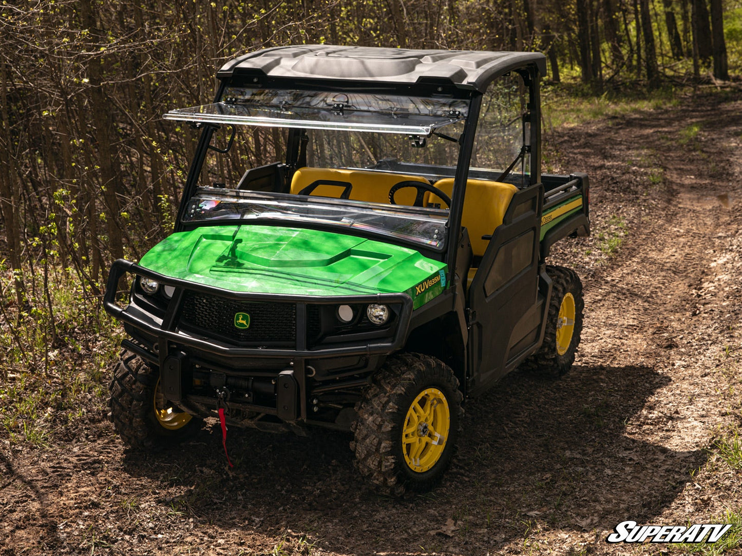 John Deere Gator XUV 835 Scratch-Resistant Flip Windshield