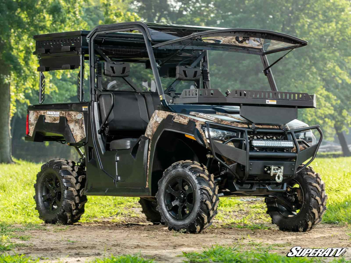 Tracker 800SX Scratch-Resistant Flip Windshield