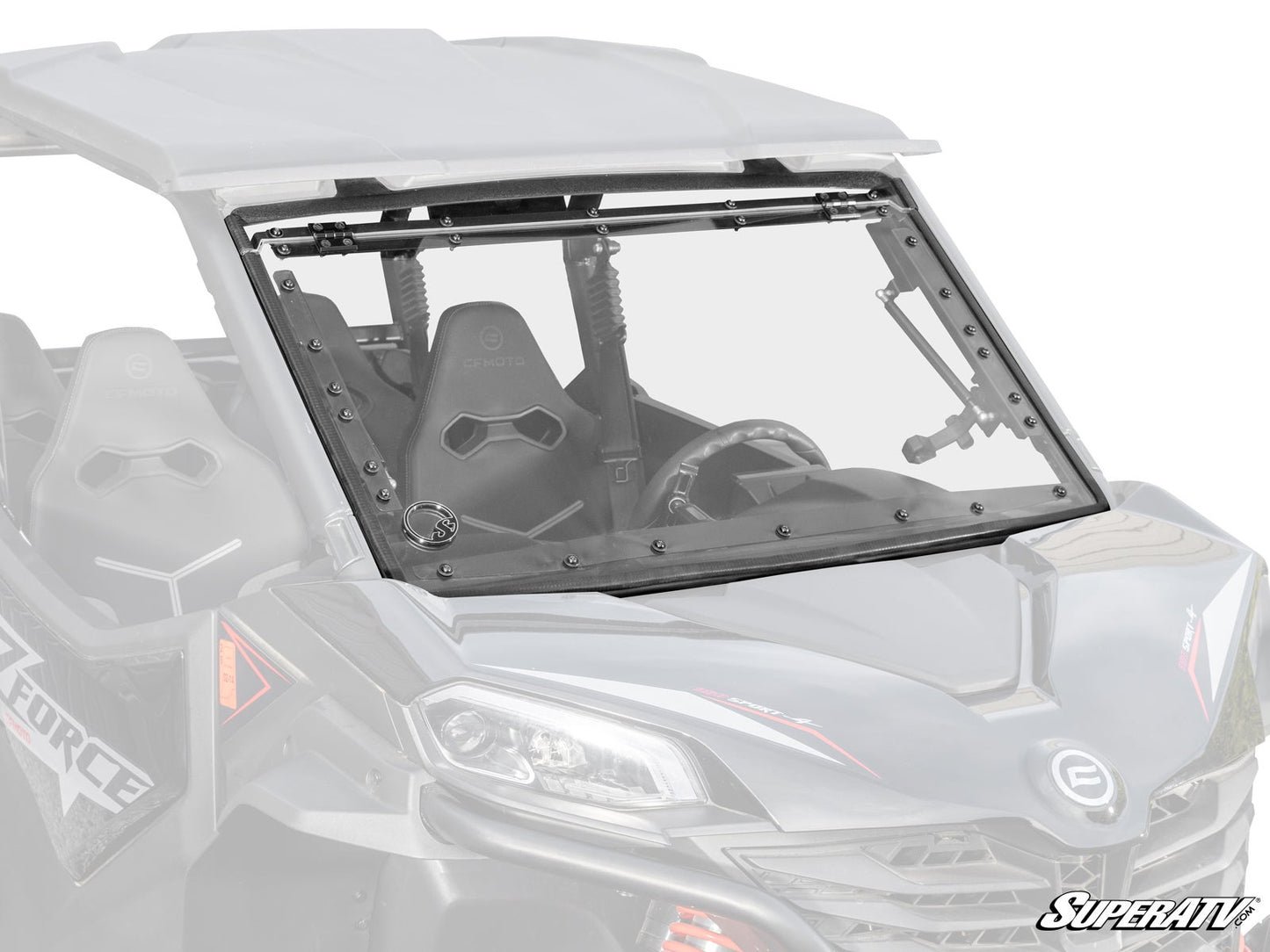 CFMOTO ZForce 950 Sport Scratch-Resistant Flip Windshield