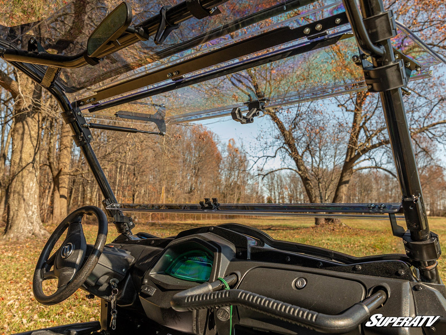 CFMOTO UForce 800 Scratch-Resistant Flip Windshield