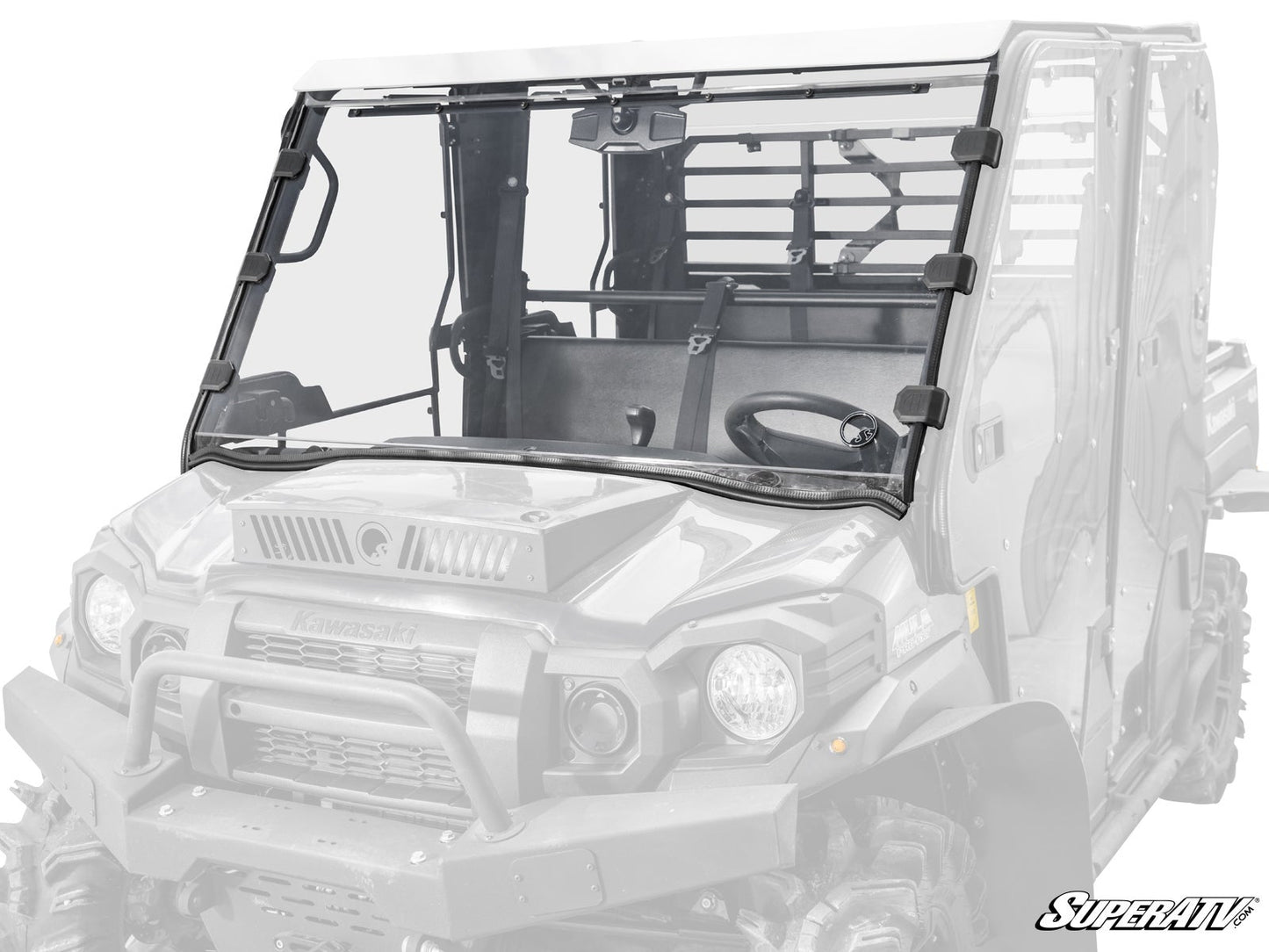 Kawasaki Mule Pro Scratch-Resistant Full Windshield