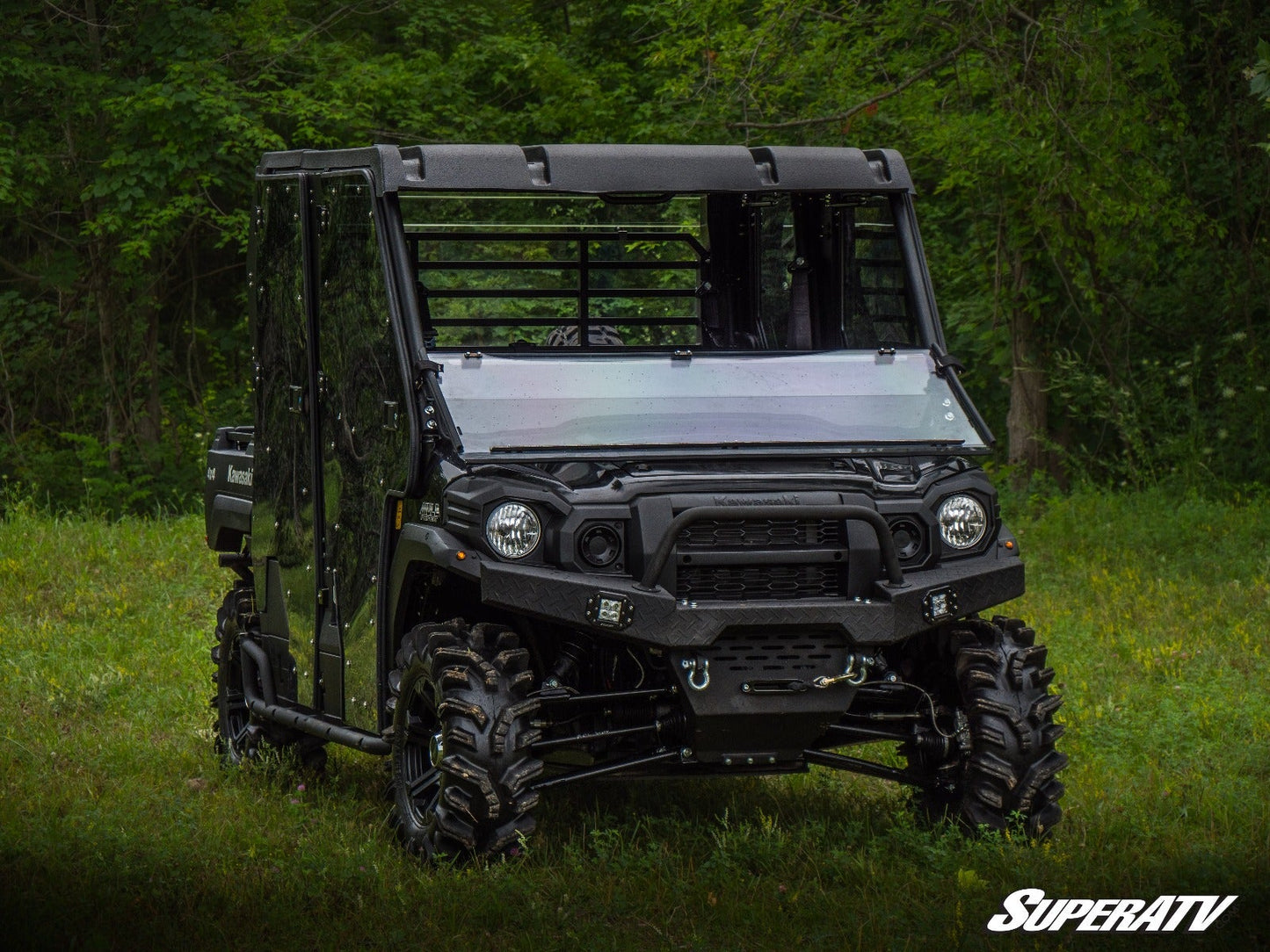 Kawasaki Mule Pro Scratch Resistant Flip Down Windshield