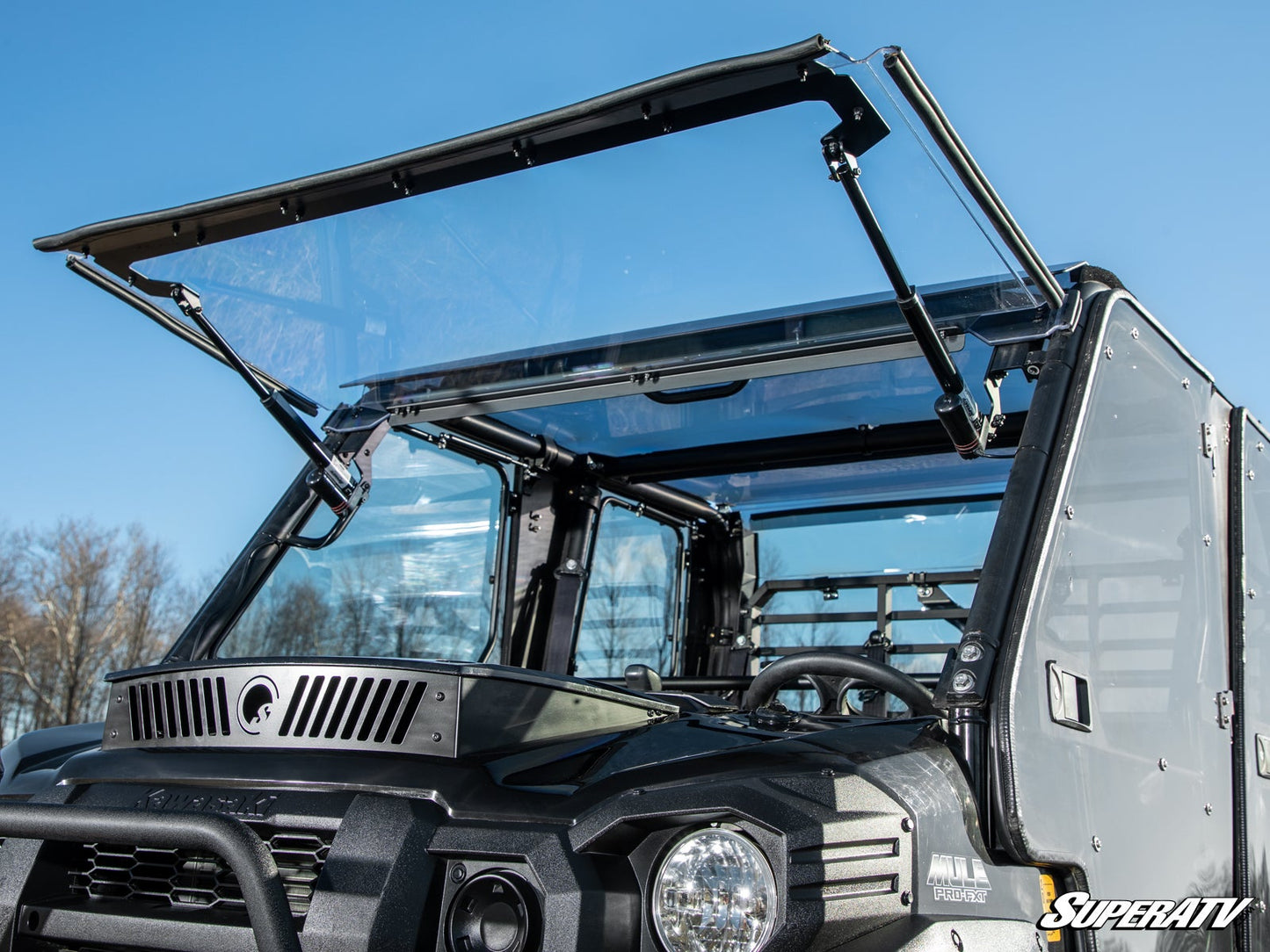 Kawasaki Mule Pro MaxDrive Power Flip Windshield