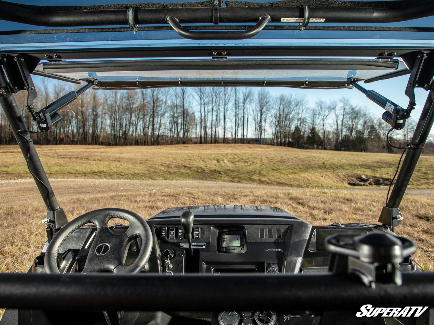 Kawasaki Mule Pro MaxDrive Power Flip Windshield