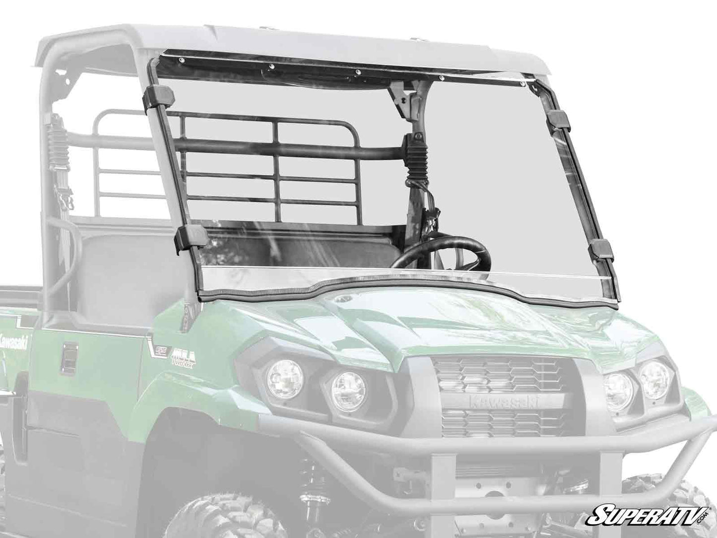 Kawasaki Mule PRO-MX Scratch-Resistant Full Windshield