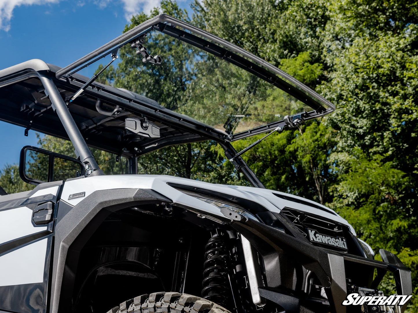 Kawasaki Ridge Scratch-Resistant Flip Windshield