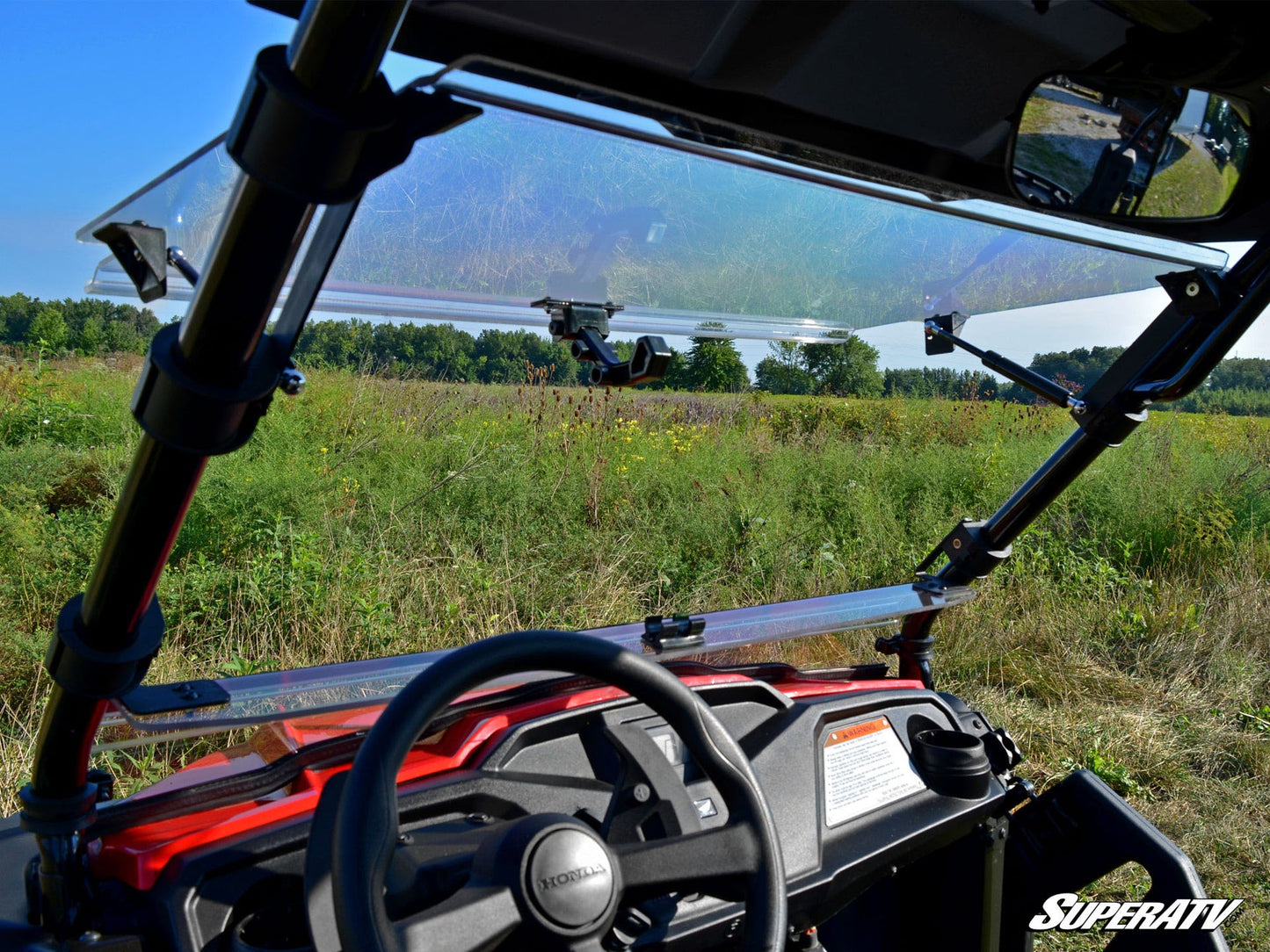 Honda Pioneer 500 Scratch Resistant Flip Windshield