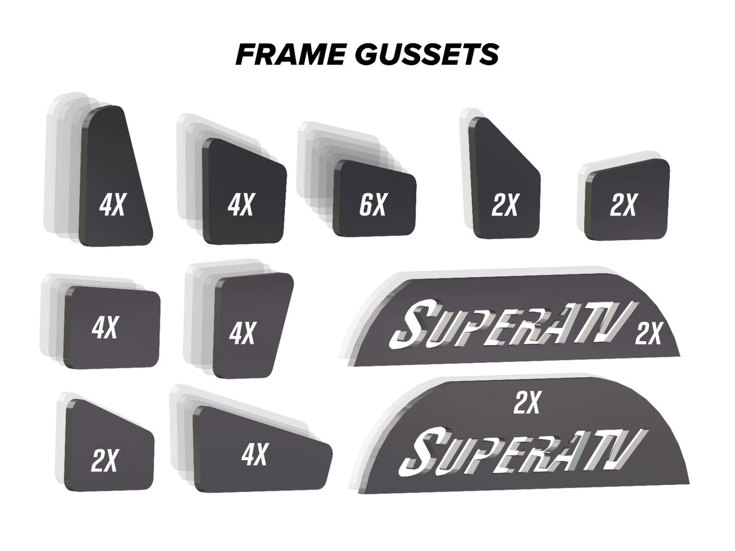 Can-Am Defender Weld-In Gusset Kit