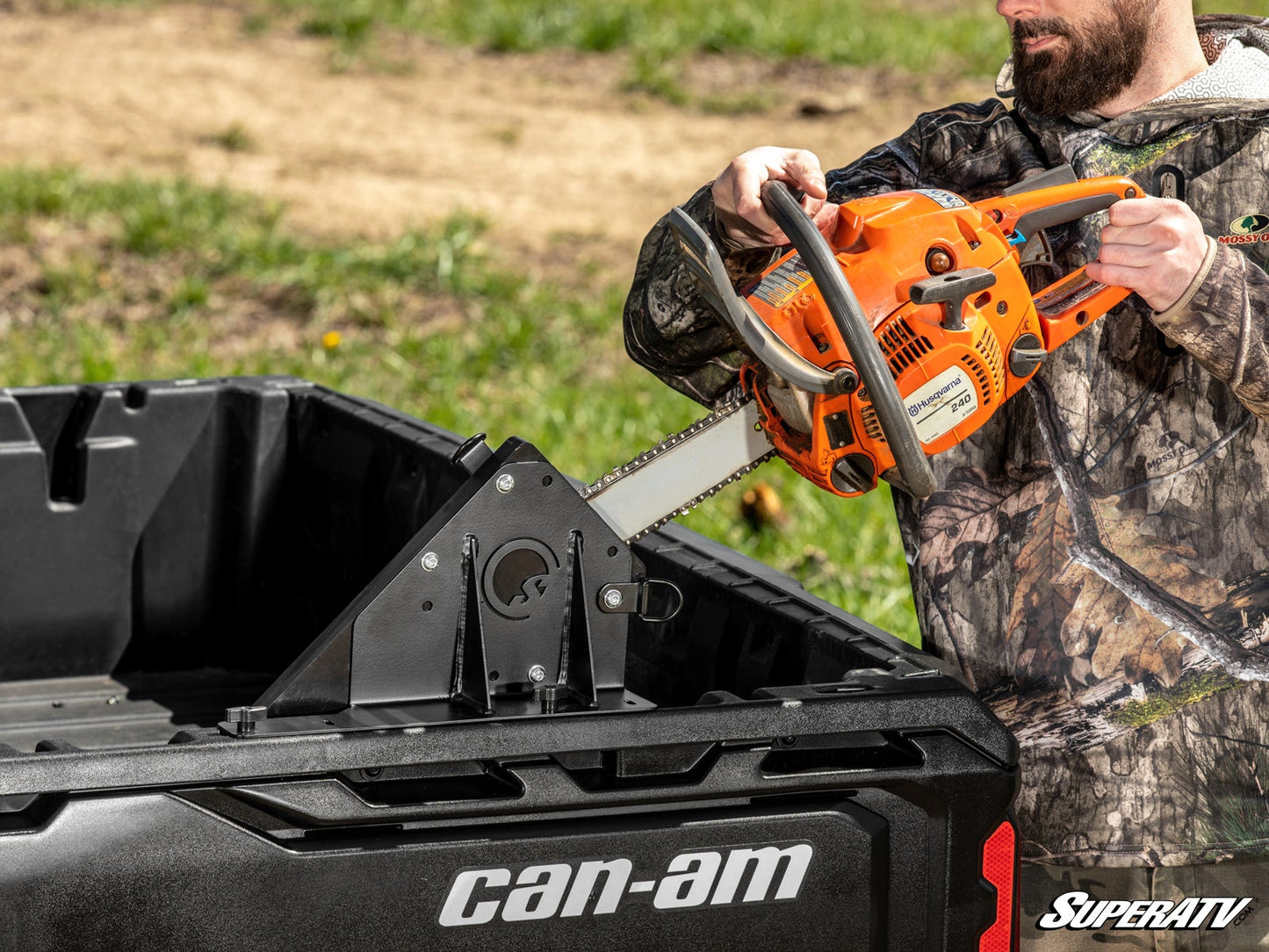 Can-Am Defender Chainsaw Mount