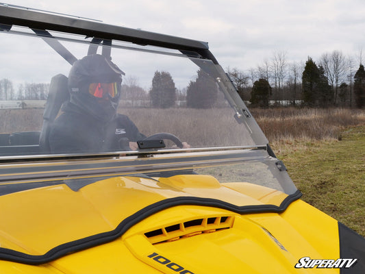 Can-Am Commander Scratch Resistant Flip Windshield