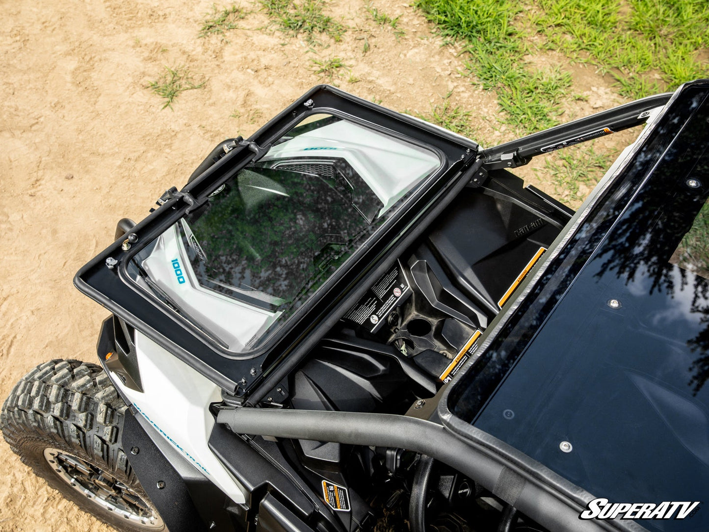 Can-Am Maverick Trail Flip Down Glass Windshield