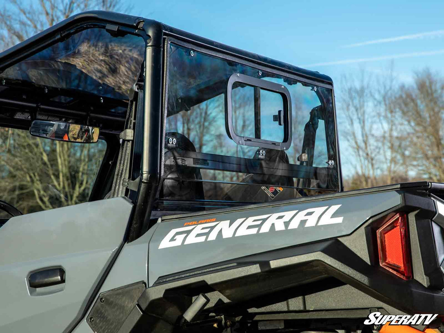 Polaris General 1000 Sliding Rear Windshield