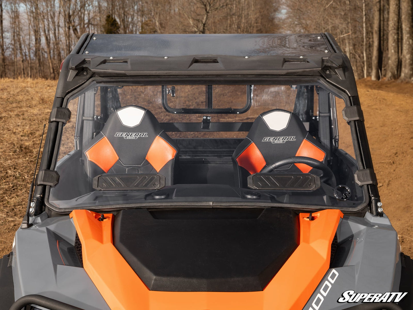 Polaris General XP 1000 Scratch-Resistant Vented Full Windshield