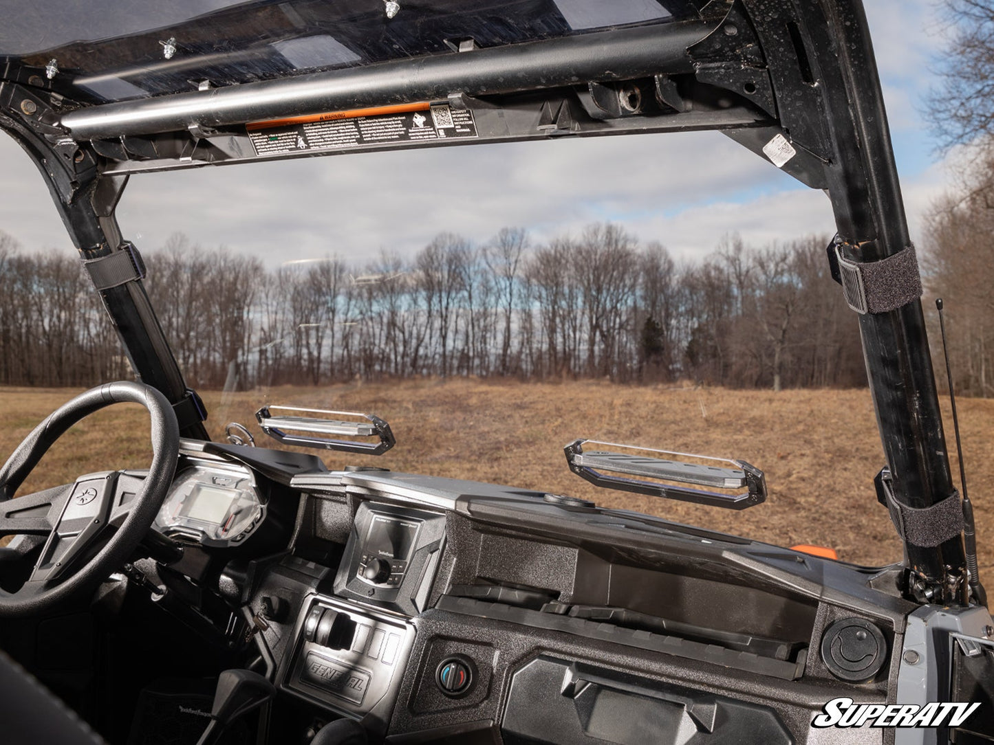 Polaris General XP 1000 Scratch-Resistant Vented Full Windshield