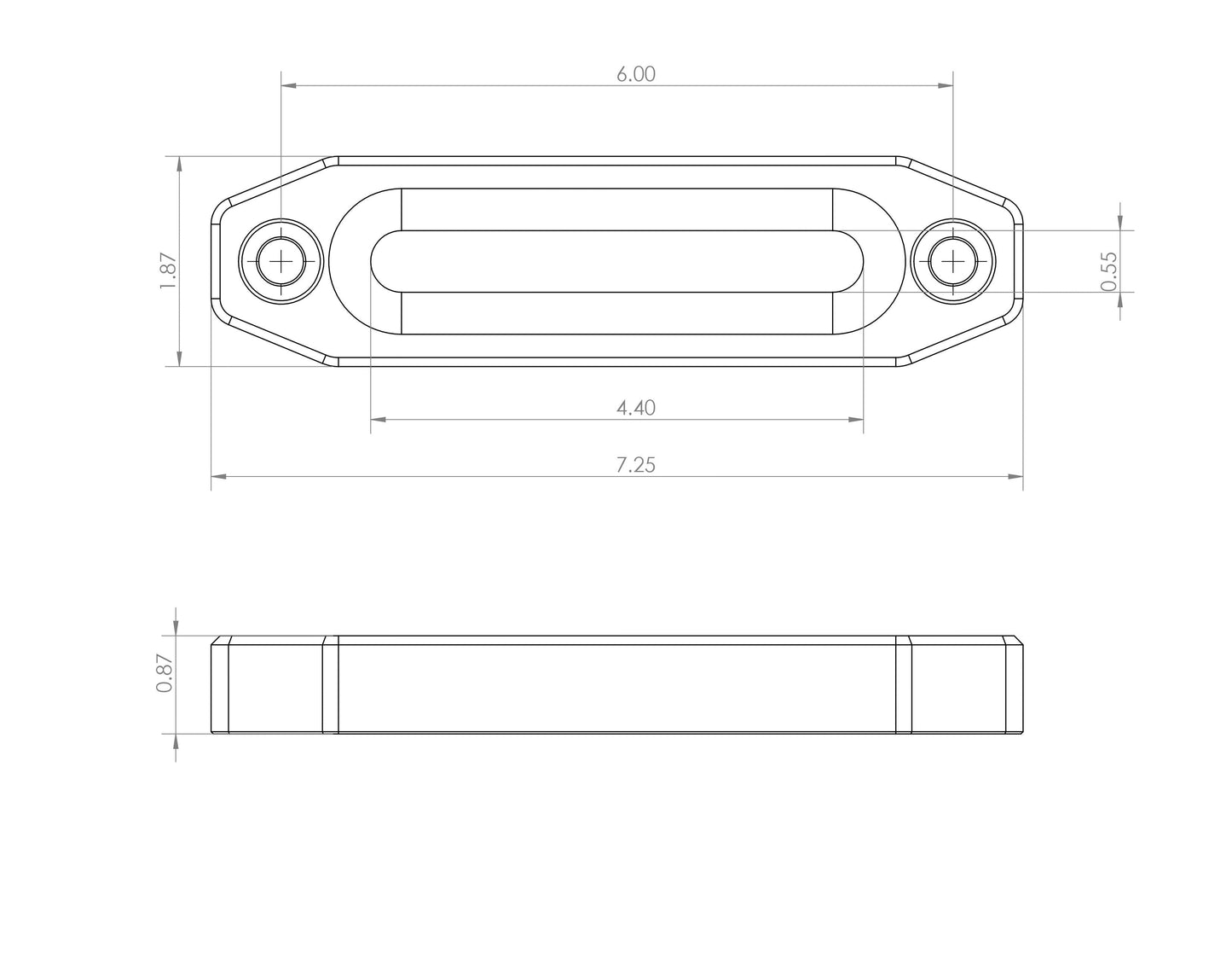 Billet Aluminum Winch Fairlead - Factory UTV