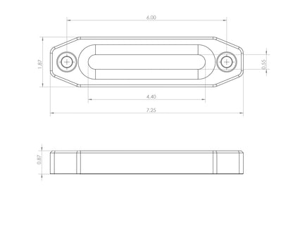 Billet Aluminum Winch Fairlead - Factory UTV