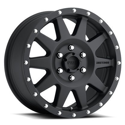 Aluminum Wheels 16x7 The Standard MR301 Bolt Pattern 6 On 139.7 Offset 0 Lip Size 1.69 Matte Black MB Method