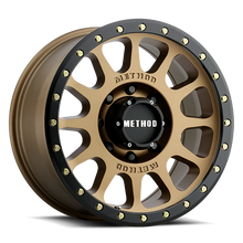 Aluminum Wheels 18x9 NV HD MR305 Bolt Pattern 8 On 170 Offset 18 Lip Size 1.38 Method Bronze BRZ Black Street Loc Method