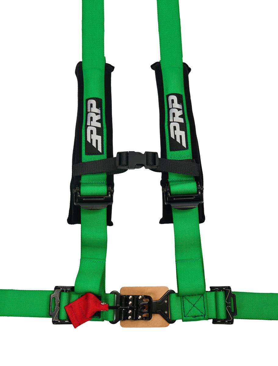 4.2 Harness with Latch and Link Lap Belt, Green PRP Seats