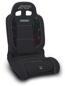 Shreddy Edition EnduroDaily Reclining Suspension Seat Cracked Black Driver PRP Seats