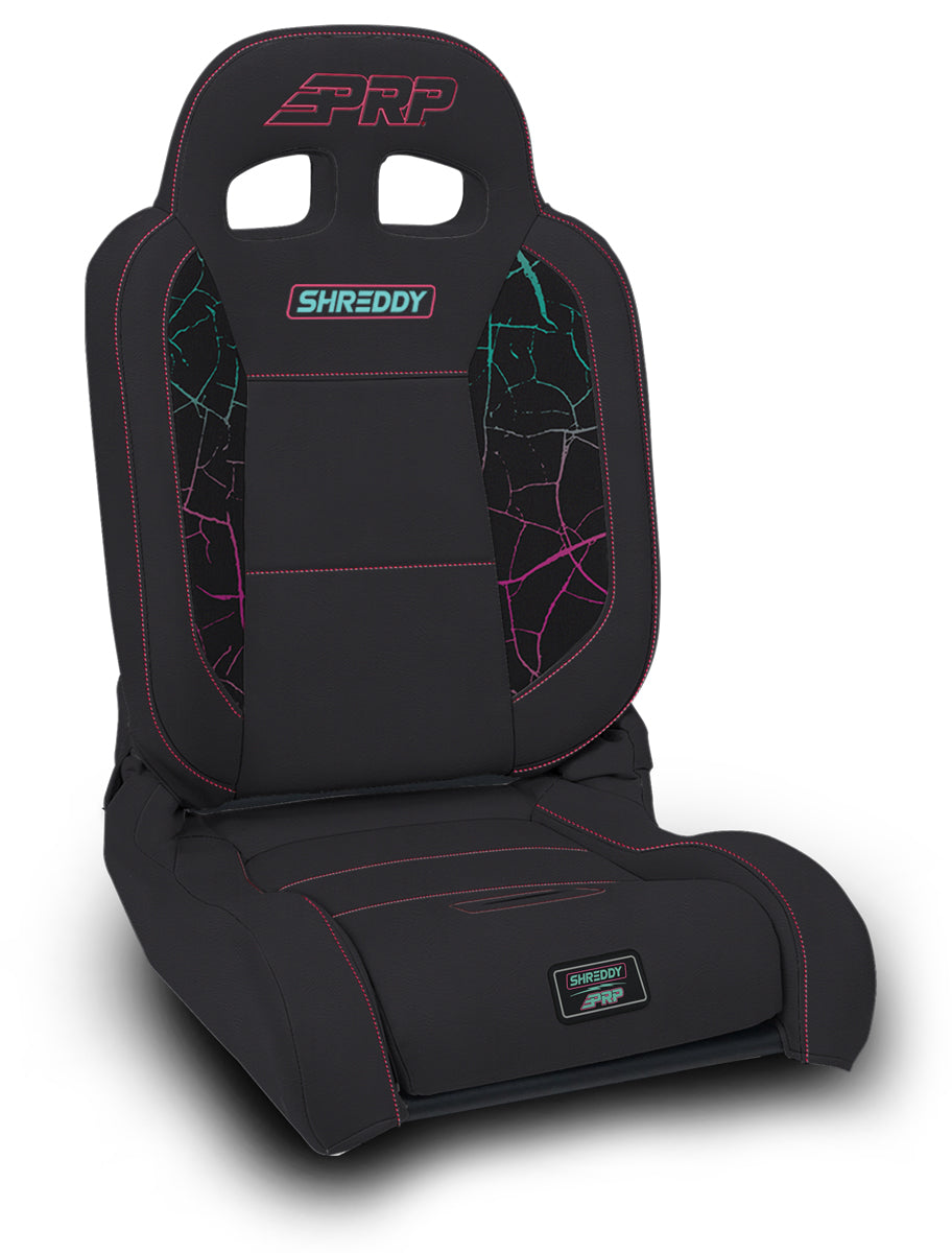 Shreddy Edition EnduroDaily Reclining Suspension Seat Cracked Pink Passenger PRP Seats