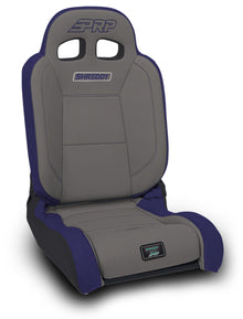 Shreddy Edition EnduroDaily Reclining Suspension Seat Gray and Purple Passenger PRP Seats