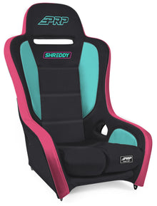 Shreddy Podium Suspension Seat Black Pink and Teal PRP Seats