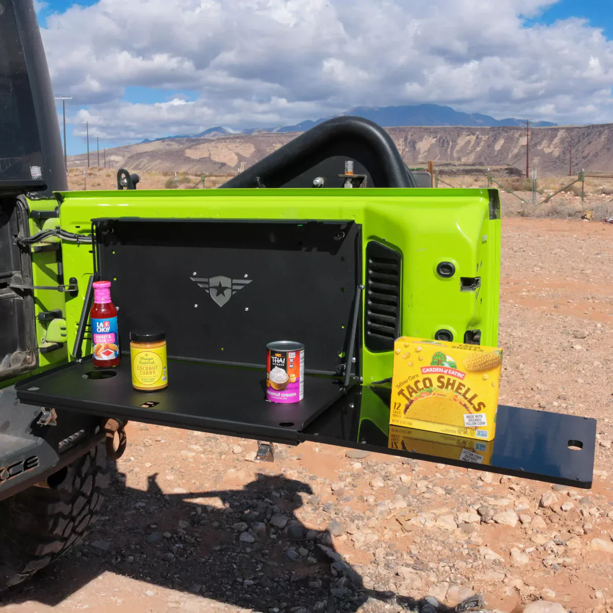 Combat Offroad Jeep JK/JL Tailgate Table with Food Grade Cutting Board