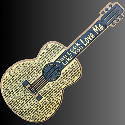 Guitar Wall Art - You Look Like You Love Me!