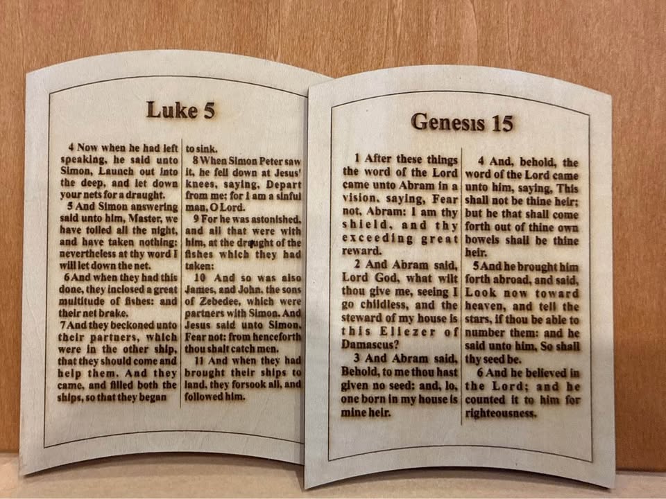 Interchangeable Wooden Bible Story Display