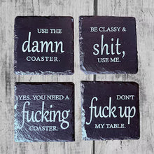 Engraved Slate Coaster Set – Sarcastic Bar Decor, Jeep Owner Gift