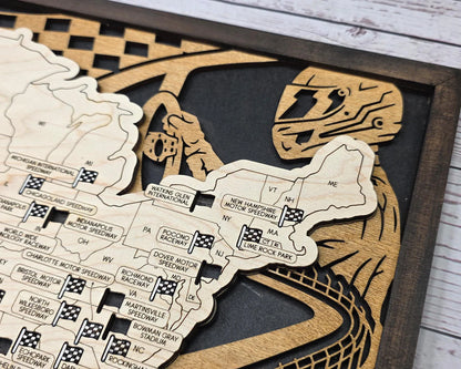 🏁 American Speedway Travel Map 🏁