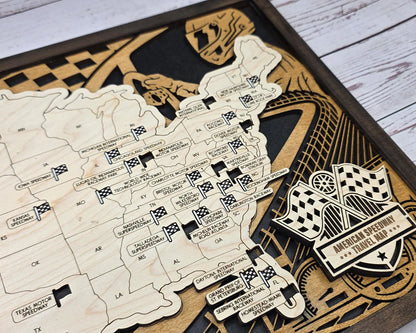 🏁 American Speedway Travel Map 🏁
