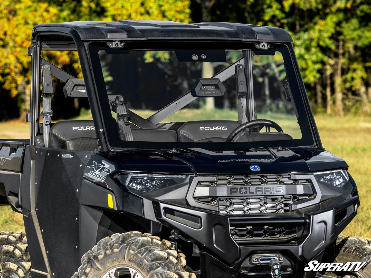 Polaris Ranger XP Kinetic MaxDrive Power Flip Glass Windshield