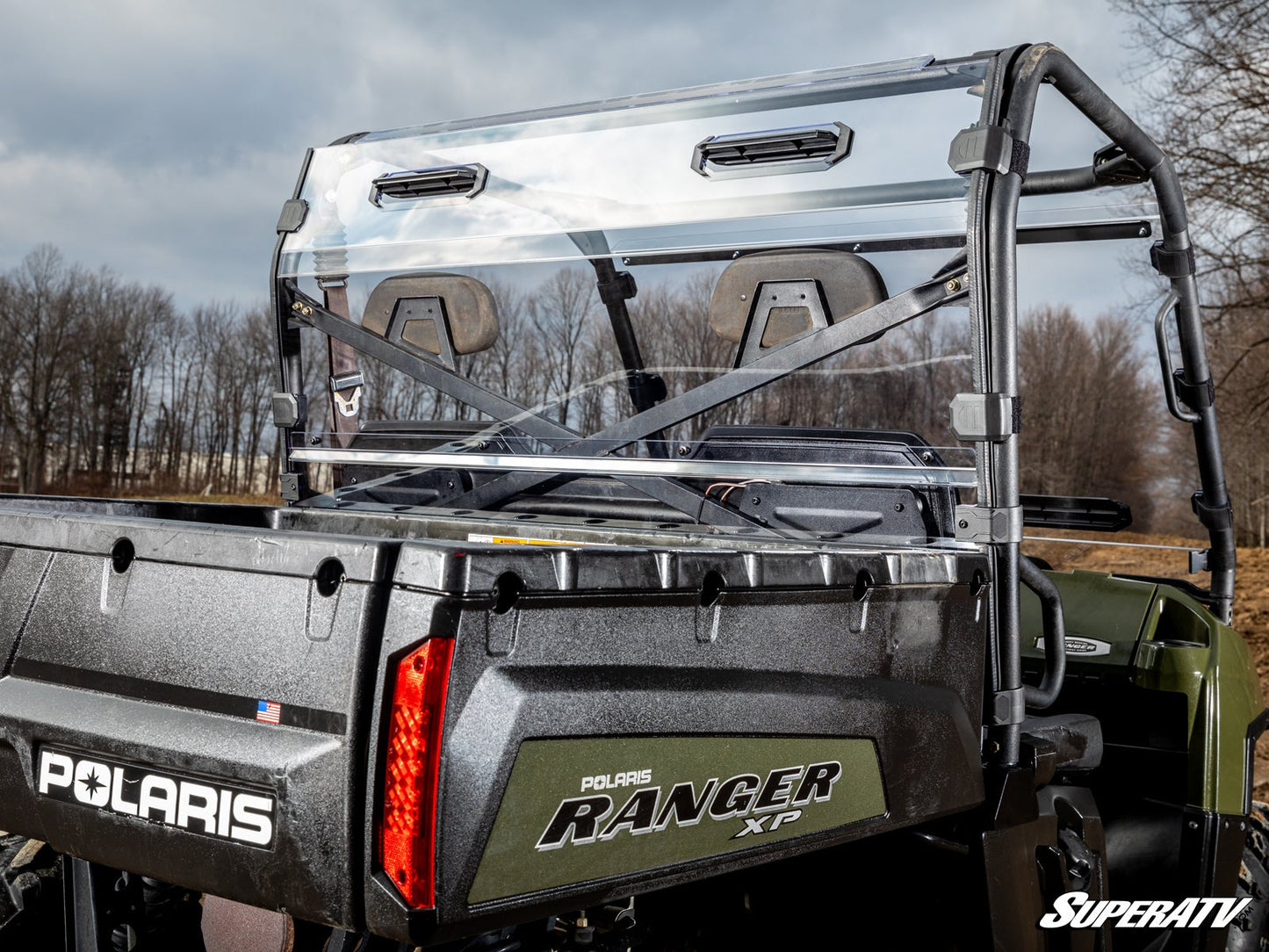 Polaris Ranger Full-Size 500 Vented Full Rear Windshield